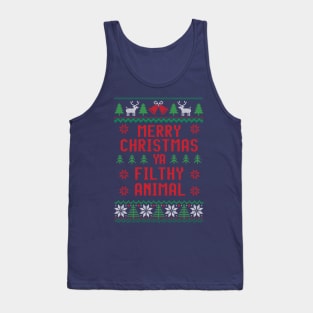 Merry Christmas ya filthy animal Tank Top